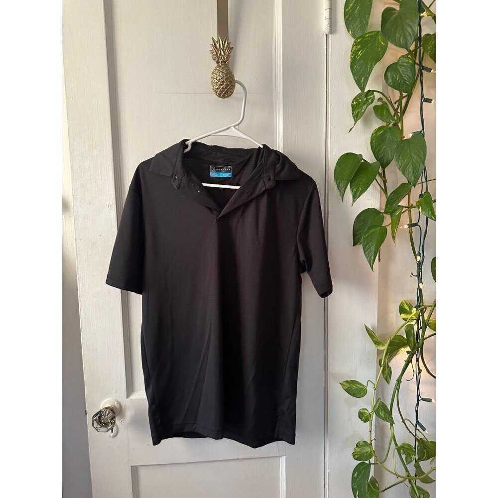 Men’s size Small PGA Tour black polo shirt